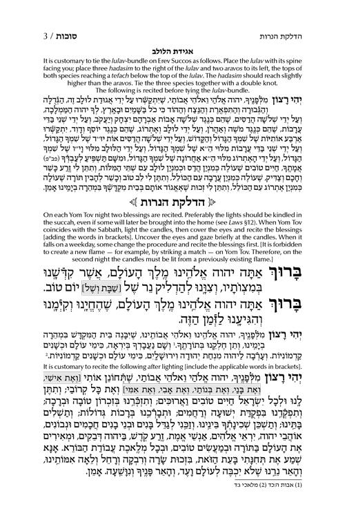 Machzor Succas Avrohom Succos Hebrew-Only Sefard with English Instructions – תמונה 3