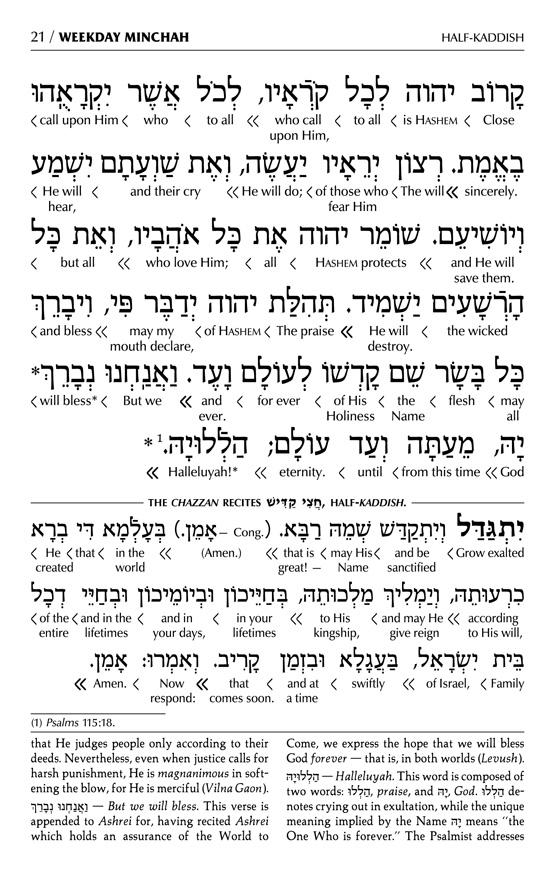 Siddur Interlinear Sabbath & Festivals Full Size Ashkenaz Schottenstein Edition – Signature Leather – Navy – תמונה 10
