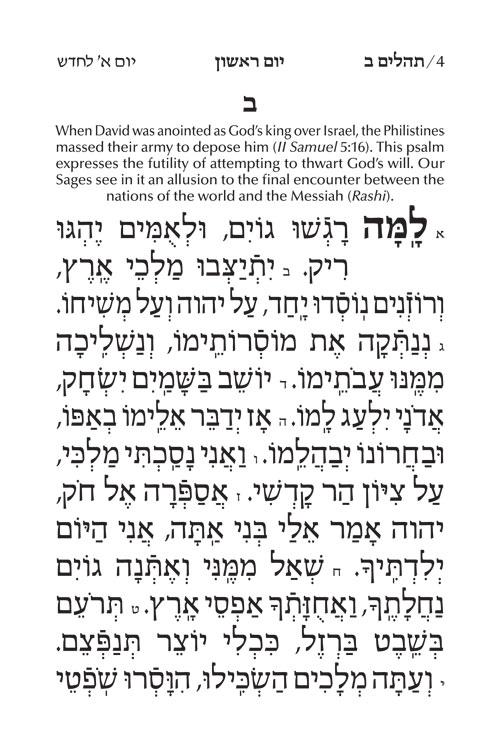 Large Type Tehillim / Psalms Pocket Size – Signature Leather – Navy – תמונה 4