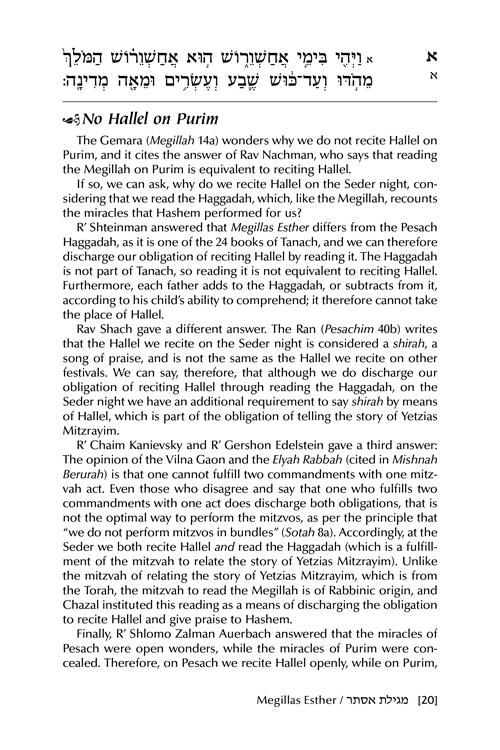 Reb Aharon Leib on Purim and Megillas Esther – תמונה 7