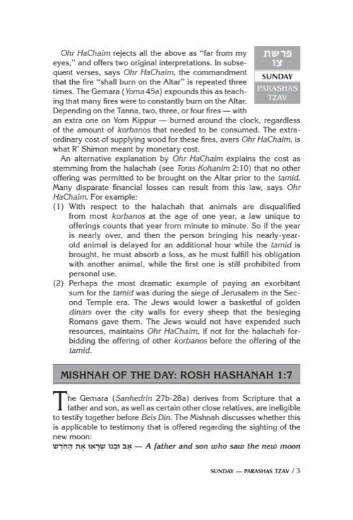 A DAILY DOSE OF TORAH SERIES 2 Vol 07: Weeks of Tzav through Metzorah – תמונה 3