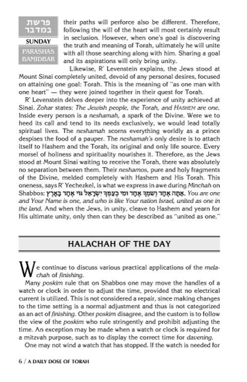 A DAILY DOSE OF TORAH SERIES 1 Vol 09: Weeks of Bamidbar through Shelach – תמונה 6