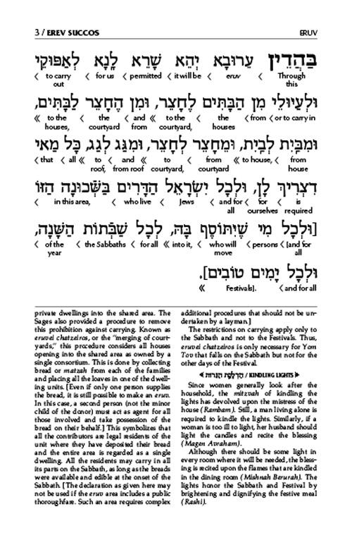 Schottenstein Interlinear Succos Machzor Full Size Ashkenaz following the Customs of Eretz Yisroel – תמונה 3