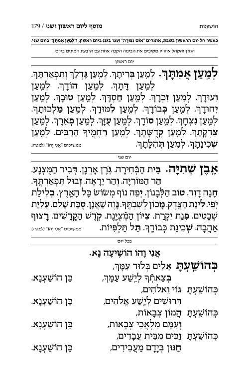 Machzor Succos Hebrew-Only Ashkenaz with Hebrew Instructions – תמונה 3