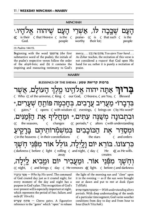 Schottenstein Ed Interlinear Minchah / Maariv – Ashkenaz – White Cover – תמונה 2