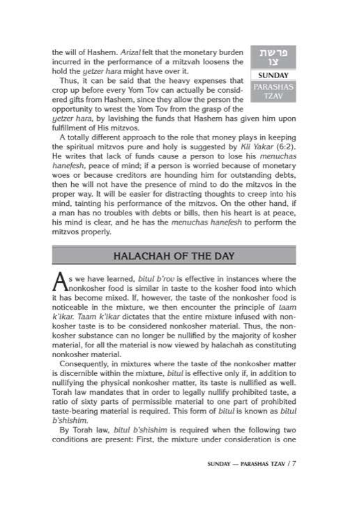 A DAILY DOSE OF TORAH SERIES 2 Vol 07: Weeks of Tzav through Metzorah – תמונה 7