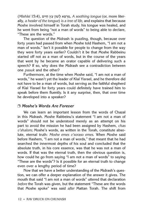 Rav Druck on Chumash – Devarim – תמונה 3