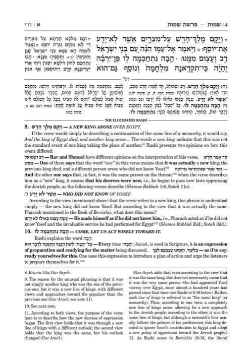 Student Size – Schottenstein Edition The Elucidated Rashi on Chumash – Shemos volume 1: Shemos– Yisro – תמונה 4